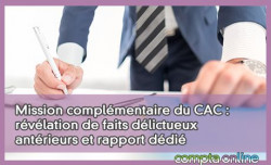 Mission complmentaire : rvlation de faits dlictueux antrieurs et rapport ddi