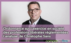 Ordonnance sur l'exercice en socit des professions librales rglementes : l'analyse de Christophe Sans