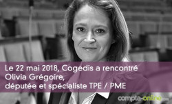 Cogedis a rencontré Olivia Grégoire, députée et spécialiste TPE / PME