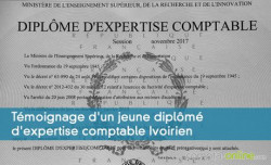 Tmoignage d'un jeune diplm d'expertise comptable Ivoirien