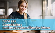 DSCG UE4 Consolidation : nombre de points et liste des thèmes