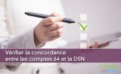 Vrifier la concordance entre les comptes 64 et la DSN