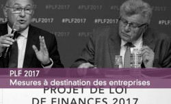 PLF 2017 - Mesures à destination des entreprises