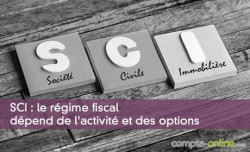 SCI : le rgime fiscal dpend de l'activit et des options