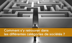Comment s'y retrouver dans les diffrentes catgories de socits ?