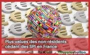 Plus-values des non-rsidents cdant des SPI en France