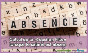 Calcul de la rduction Fillon lorsque le salari est absent
