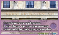 Consquences applicables  une clause de non-concurrence renouvelable mais non renouvele