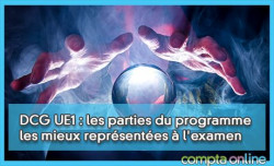 DCG UE1 : les parties du programme les mieux reprsentes  l'examen