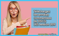 Tlchargez les annales commentes du DSCG UE5 session 2019