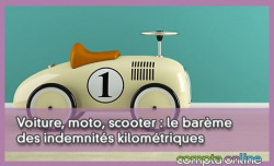 Voiture, moto, scooter : le barme des indemnits kilomtriques