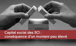 Capital social des SCI : conséquence d'un montant peu élevé
