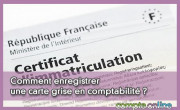 Comment enregistrer une carte grise en comptabilit ?