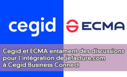 Cegid et ECMA entament des discussions pour l'intégration de jefacture.com à Cegid Business Connect