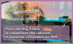 Place des Big 4 dans le classement des cabinets d'expertise comptable en 2020