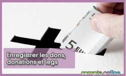 Enregistrer les dons, donations et legs