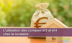 L'utilisation des comptes 613 et 614 chez le locataire