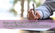 Force obligatoire du contrat et les implications de son inexcution