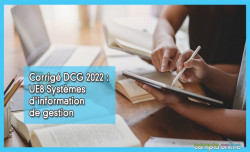Corrigé DCG 2022 : UE8 Systèmes d'information de gestion