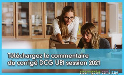 Téléchargez le commentaire du corrigé DCG UE1 session 2021