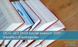 DCG UE3 Droit social session 2020 : transfert d'entreprise