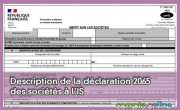 Description de la dclaration 2065 des socits  l'IS