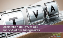 Déclaration de TVA et DEB sur opérations triangulaires
