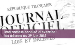 Interprofessionnalit d'exercice : les dcrets du 29 juin 2016