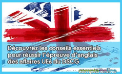 Dcouvrez les conseils essentiels pour russir l'preuve d'anglais des affaires UE6 du DSCG