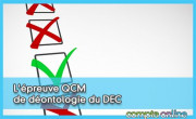 L'preuve QCM de dontologie du DEC