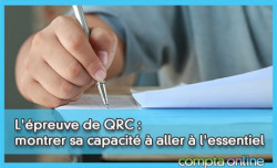 L'preuve de QRC : montrer sa capacit  aller  l'essentiel