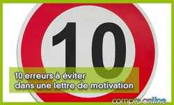 10 erreurs  viter dans une lettre de motivation