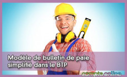 Modle de bulletin de paie simplifi dans le BTP