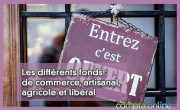 Les diffrents fonds : de commerce, artisanal, agricole et libral