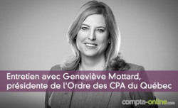 Geneviève Mottard, présidente de l'Ordre des CPA du Québec