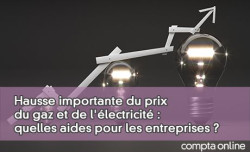 Hausse importante du prix du gaz et de l'lectricit : quelles aides pour les entreprises ?