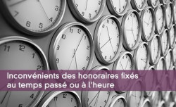 Inconvnients des honoraires fixs au temps pass ou  l'heure