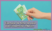 Exemple de fiche de paie avec indemnité inflation
