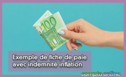 Exemple de fiche de paie avec indemnit inflation