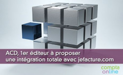 ACD, 1er diteur  proposer une intgration totale avec jefacture.com