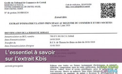 L'essentiel  savoir sur l'extrait Kbis
