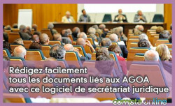 Rédigez facilement tous les documents liés aux AGOA avec ce logiciel de secrétariat juridique