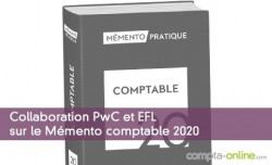 Collaboration PwC et EFL sur le Mmento comptable 2020