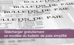 Tlcharger gratuitement  un modle du bulletin de paie simplifi