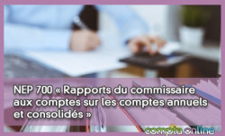 NEP 700 « Rapports du commissaire aux comptes sur les comptes annuels et consolidés »