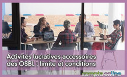 Activités lucratives accessoires des OSBL : limite et conditions