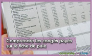 Comprendre les congs pays sur la fiche de paie