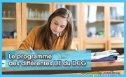 Le programme des différentes UE du DCG