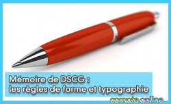 Mmoire de DSCG : les rgles de forme et typographie