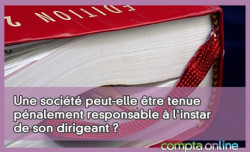 Une socit peut-elle tre tenue pnalement responsable  l'instar de son dirigeant ?